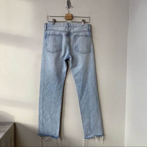 CURRENT Elliot-“The Crossover” Lightwash Straight Leg Distressed Raw Hem… - Picture 3 of 13